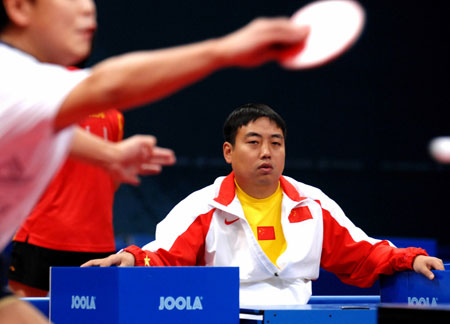 Chinese table tennis squad prepare for Asian Games