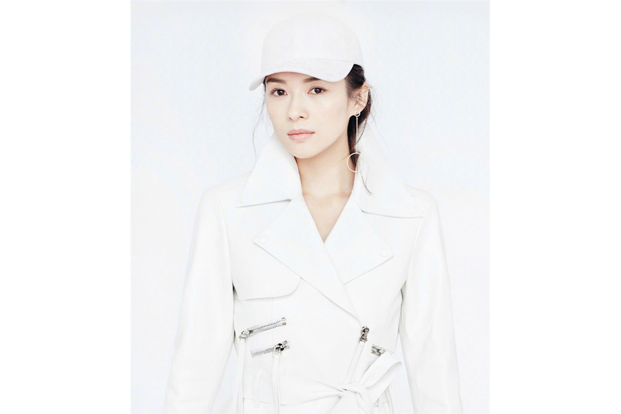 Actress Zhang Ziyi poses for fashion magazine