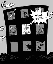 Sleepless man rattles neighbor with barking dog