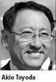 Toyota's new boss keeps it in family