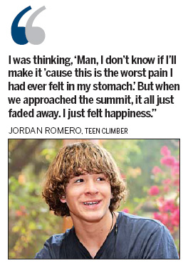 Youngest Qomolangma climber hopes to inspire kids