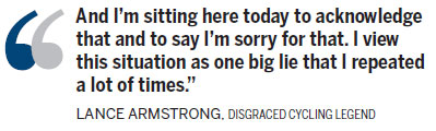 'One big lie I repeated a lot'