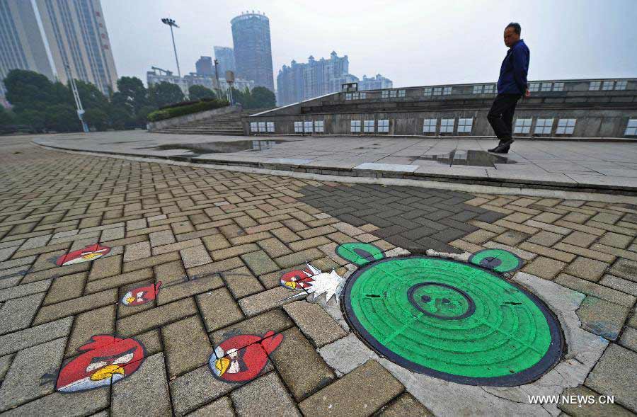 Art on manhole covers