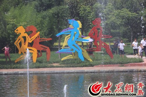 青島主題雕塑詮釋奧運(yùn)輝煌