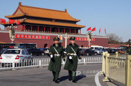 聚焦武警北京總隊兩會執(zhí)勤哨兵
