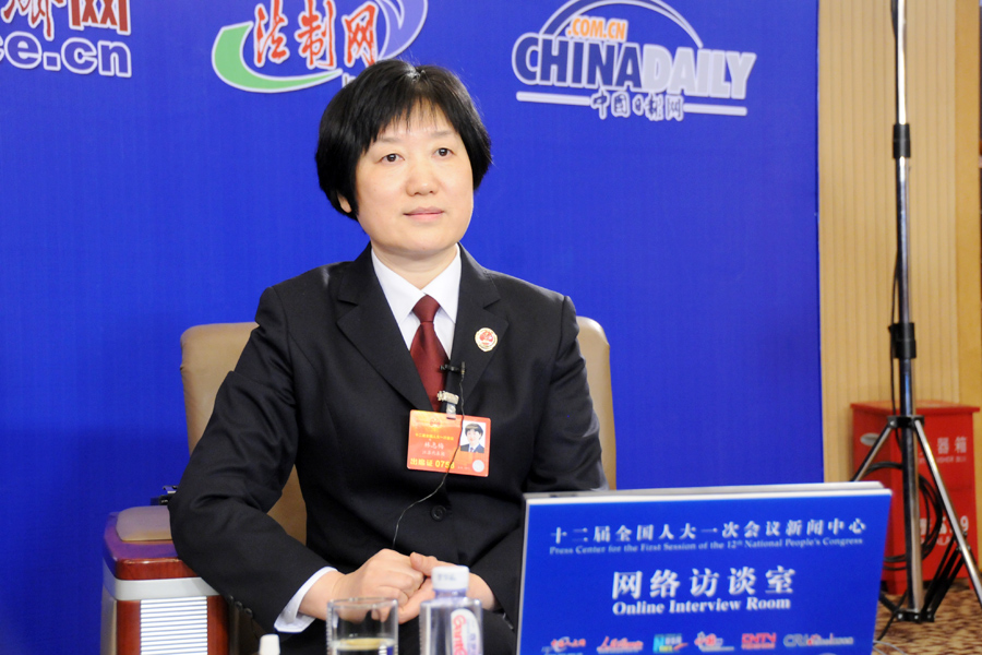 林志梅在訪談現(xiàn)場(chǎng)