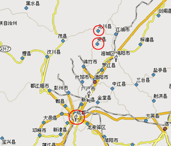 北川縣城新址初步選定安縣安昌鎮(zhèn)(圖)