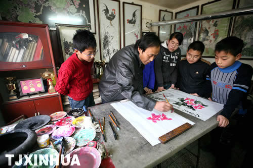 天津農(nóng)村有個(gè)免費(fèi)國(guó)畫班