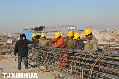 津秦客專、京津城際延長線冬季施工熱火朝天