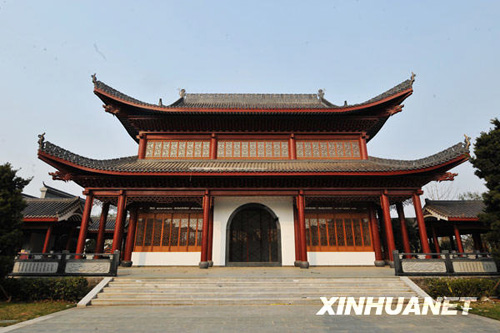 長(zhǎng)沙橘子洲拱極樓外觀建設(shè)全面完工