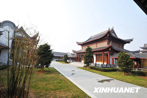 長(zhǎng)沙橘子洲拱極樓外觀建設(shè)全面完工