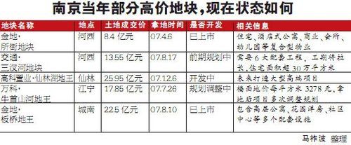 南京一地王被收回 開發(fā)商損失2.3億