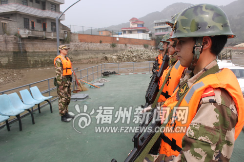 福州邊防官兵出征世博會(huì)安保