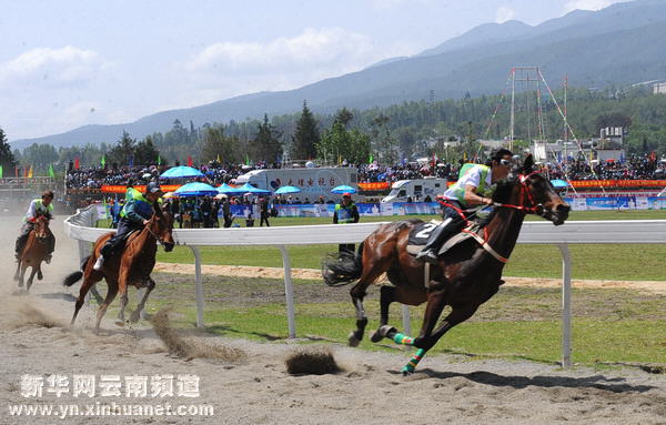 大理三月街賽馬會(huì)展開(kāi)精彩競(jìng)技
