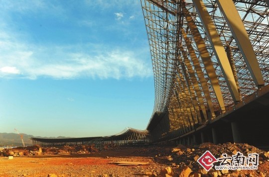 昆明新機(jī)場(chǎng)建設(shè)工程進(jìn)展順利