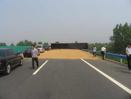 球迷為看世界杯 貨車(chē)“霸占”高速路