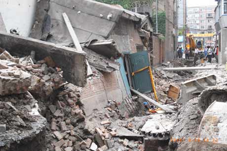 長(zhǎng)春市居民房倒塌造成一死一重傷