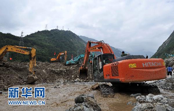 四川汶川縣多處發(fā)生泥石流、塌方等災害