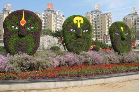 600萬(wàn)盆鮮花扮靚泉城濟(jì)南（圖）