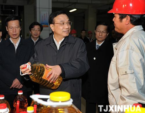 李克強(qiáng)在天津考察