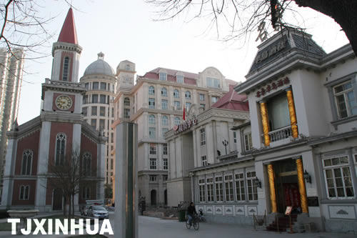 天津奧式商務(wù)區(qū)提升改造收尾 風(fēng)貌建筑展新姿