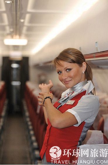 實(shí)拍美艷的俄羅斯空姐