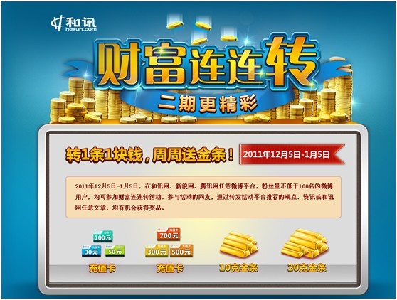財(cái)富連連轉(zhuǎn)上線僅七天即開出首個(gè)金條大獎(jiǎng)