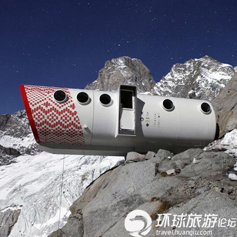 阿爾卑斯山頂的懸空旅館 你敢住嗎？