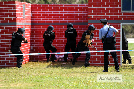 廣東省舉行公安特警應急處突演練