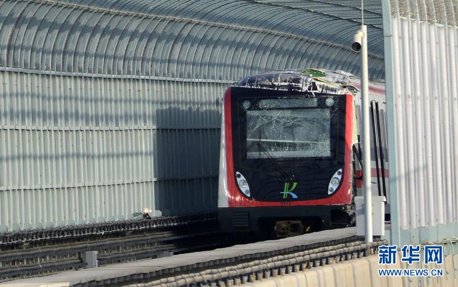 昆明地鐵南段列車(chē)試運(yùn)行中發(fā)生脫軌事故
