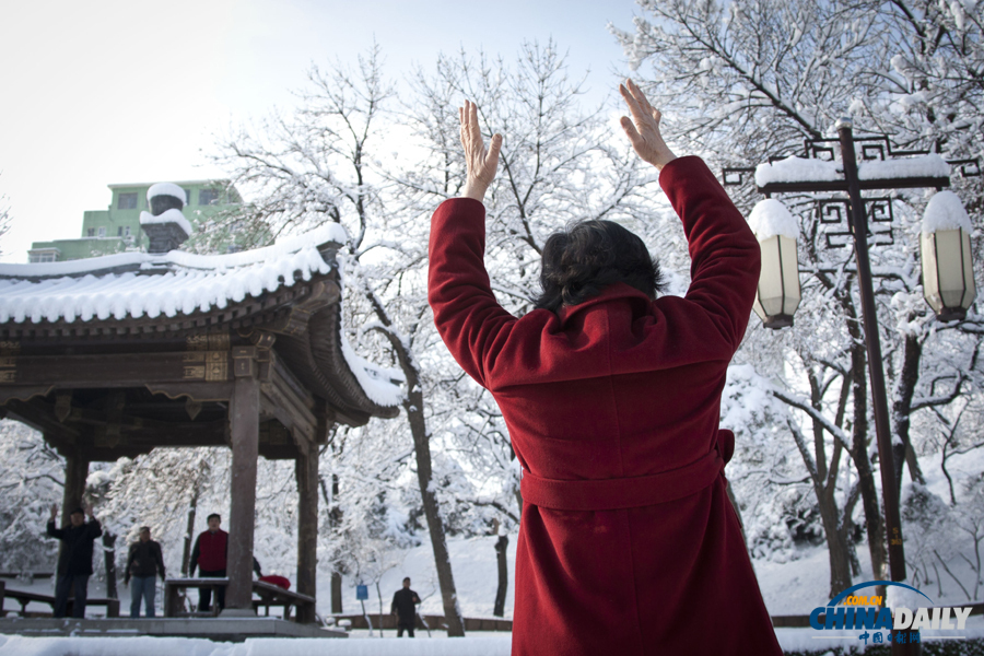 中國日?qǐng)?bào)直擊北京三月春雪