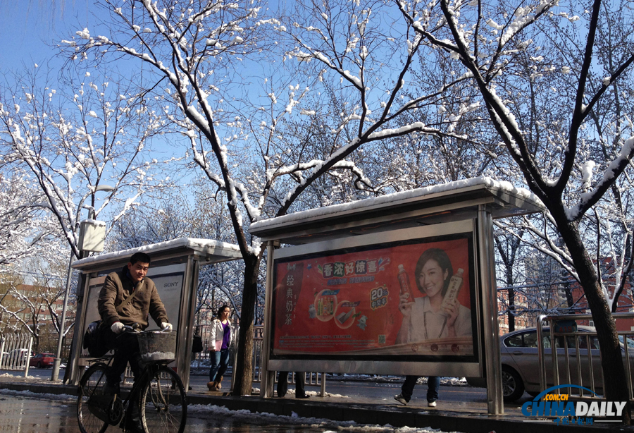 中國日報(bào)直擊北京三月春雪