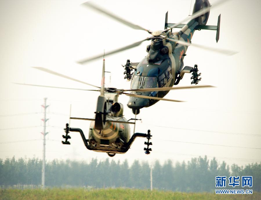 解放軍陸航部隊(duì)“風(fēng)雷”飛行表演隊(duì)全家福曝光