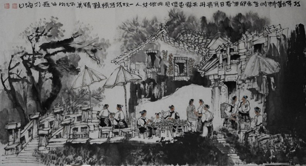 2013周河河個(gè)人畫展亮相北京榮寶齋