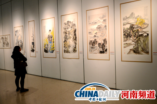 “美麗信陽”名畫家藝術作品今在河南博物院開展