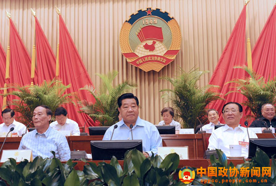 政協(xié)十一屆常委會(huì)第十四次會(huì)議開幕 賈慶林主持