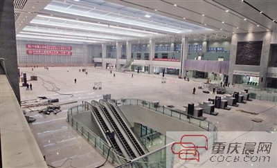 重慶火車北站北站房最快25日完工 未來刷磁卡票進站
