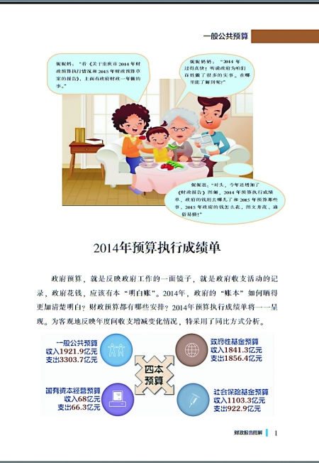 重慶財(cái)政報(bào)告畫漫畫用圖解 教你看懂政府賬本