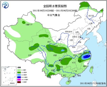 未來(lái)三天江南、江漢、西南地區(qū)將有大到暴雨
