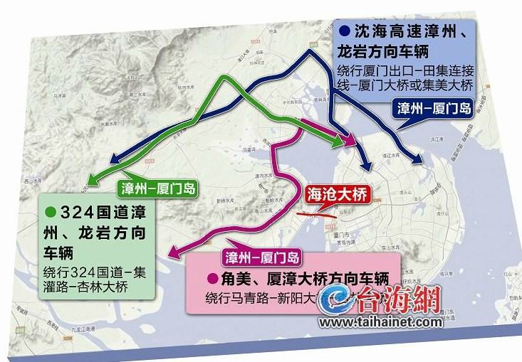 海滄大橋今起開(kāi)始限行