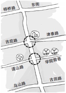 因南街改造 東街口到南門(mén)兜過(guò)街通道全封閉