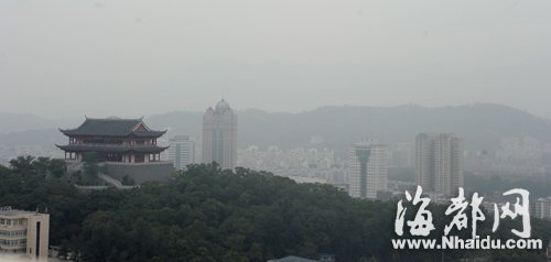 昨夜降雨P(guān)M2.5有所下降 福州今日告別霧霾