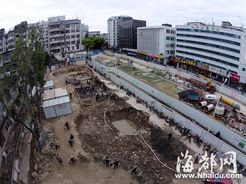 屏山地鐵站啟動(dòng)考古發(fā)掘 地下兩米現(xiàn)清代地面