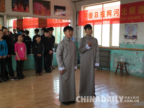 石家莊鐵道大學(xué)“洋學(xué)生”送課進(jìn)校園獲贊