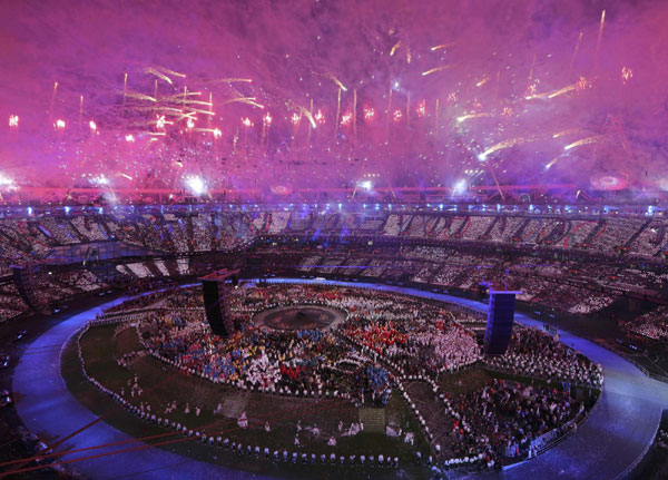 Kaleidoscopic pageant sets London Games rolling