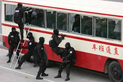 Anti-riot drill,,