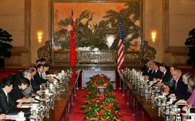 ,,Henry Paulson,,,US treasury secretary,,Wu Yi