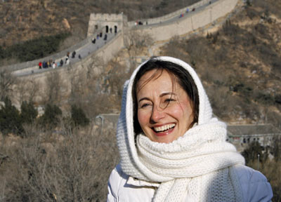 French Socialist Presidential candidate Segolene Royal visits the Great Wall of China in Badaling, on the outskirts of Beijing January 6, 2007,