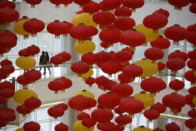 lunar new year,spring festival,red lanters