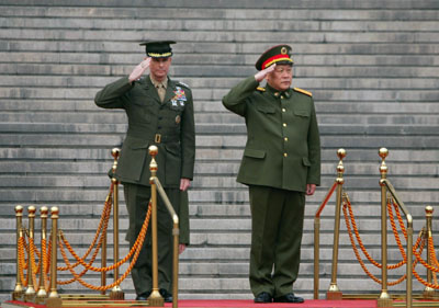 ,united state,military,peter pace,cao gangchuan,